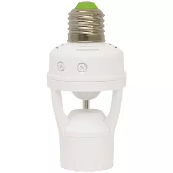 Датчик движения ИК под лампу Е27 USN-R50 60W/360R/E27 Uniel WHITE