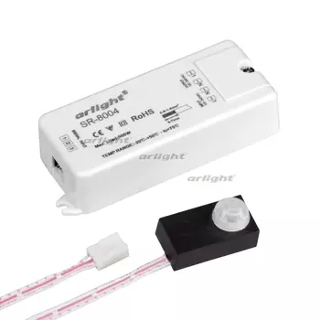Датчик SR-8004 black (220V, 500W, PIR-Sensor) (Arlight) 020864