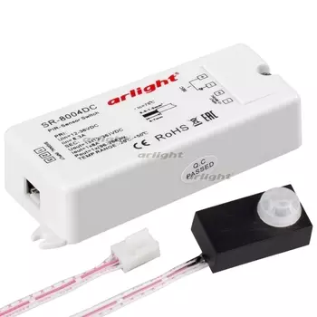 Датчик SR-8004-DC black (12-36V, 96-288W, PIR-Sensor) (Arlight) 020866