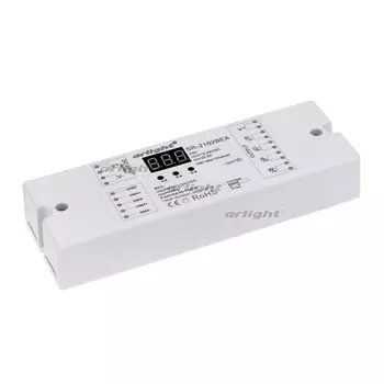 Декодер DMX SR-2102BEA (12-24V, 384-768W, 4CH) (IP20 Пластик) 014674 (Arlight)