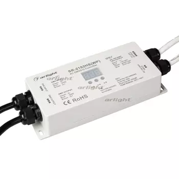Декодер DMX SR-2102HSWP (230V, 3x1.66A) (IP67 Пластик) 021051 (Arlight)