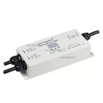 Декодер DMX SR-2112BWP (12-36V, 4x350mA) (IP67 Пластик) 019064 (Arlight)