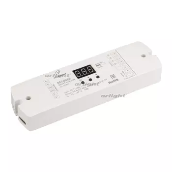 Декодер SMART-K19-DMX (12-48V, 4x350mA) (Arlight, IP20 Пластик, 5 лет) 023827