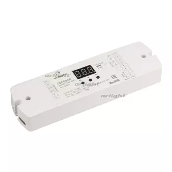 Декодер SMART-K20-DMX (12-48V, 4x700mA) (Arlight, IP20 Пластик, 5 лет) 023828