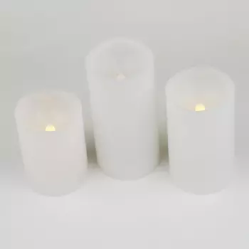 Декоративная светодиодная ULD-F050 WARM SET3 Uniel WHITE CANDLE