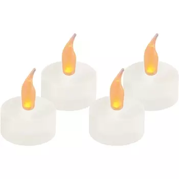 Декоративная светодиодная ULD-F070 WARM TEACANDLE SET4 Uniel WHITE
