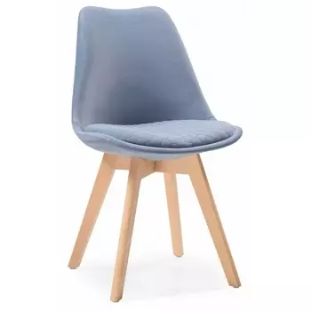 Деревянный стул Woodville Bonuss blue / wood 15090