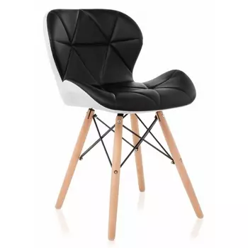 Деревянный стул Woodville PC-027 black / white 11795