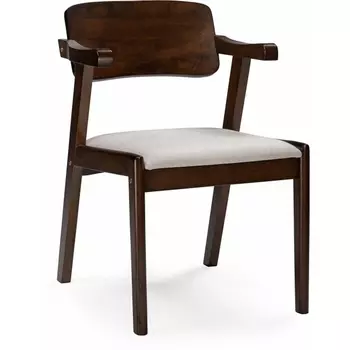 Деревянный стул Velma (Velma dirty oak / light beige) Woodville арт.15524