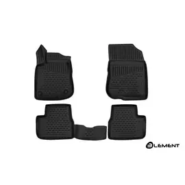 Коврики салона 3D Element PEUGEOT 2008, 2014, полиуретан черные 4 шт.