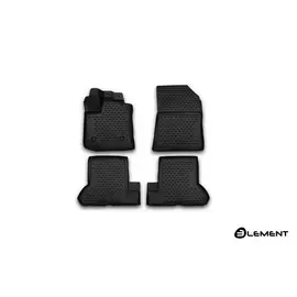 Коврики салона 3D Element RENAULT Dokker, 2018, полиуретан черные 4 шт.