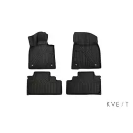 Коврики салона 3D KVEST LEXUS RX, 2015, полиуретан черные 4 шт.