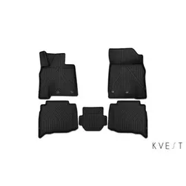 Коврики салона 3D KVEST LEXUS RX, 2015, полиуретан черные 4 шт.