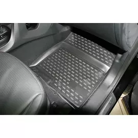 Коврики салона Element HYUNDAI Santa Fe 2012> полиуретановые черные 4 шт.