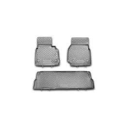 Коврики салона Element LAND ROVER Defender 110 полиуретановые черные 3 шт.