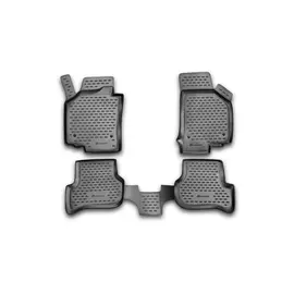 Коврики салона Element Seat Leon 10/2007 полиуретан черные 4 шт.