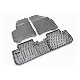 Коврики салона Element SSANG YONG Rexton 2006-2012, полиуретан черные 4 шт.