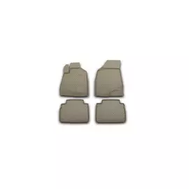Коврики салона Element TOYOTA Harrier, 20032008, П.Р., полиуретан бежевые 4 шт.