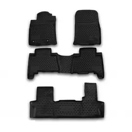 Коврики салона Element TOYOTA Land Cruiser Prado 2013> 7 мест полиуретановые черные 5 шт.