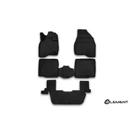 Коврики салона FORD Explorer 2011-2014 полиуретановые черные 5шт