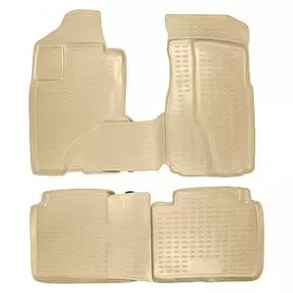 Коврики салона HONDA CR-V 2002-2006 полиуретановые бежевые 4шт