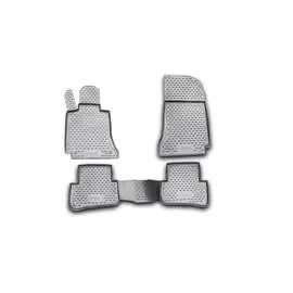 Коврики салона MERCEDES-BENZ С-Class W204 2007-2014 полиуретановые серые 4шт