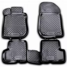 Коврик салона Element RENAULT Logan 2004-2009 полиуретановый черный