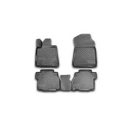 Коврики 3D в салон Element для TOYOTA Tundra Double Cab/Crew MAX 2007-2013 полиуретан черные 4 шт.