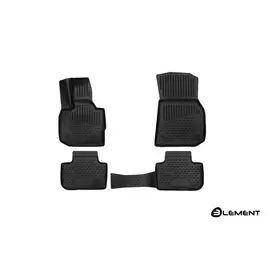 Коврики салона 3D Element BMW X3, 2017, (G01), SUV, (Европа), полиуретан черные 4 шт.