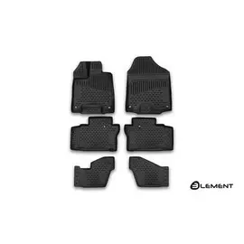 Коврики салона 3D Element HONDAPilot, 01/2016, полиуретан черные 6 шт.