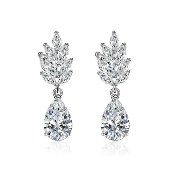 Классические серьги SACE GEMS из медного сплава с цирконом, женские ювелирные изделия, свадебный подарок для вечеринки розовый