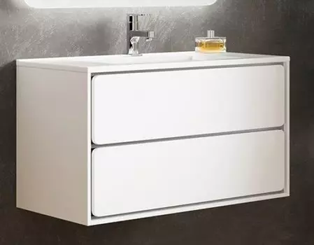 Тумба с раковиной Sanvit Бруно -2 120 белый глянец