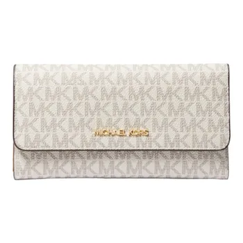 Кошелек Michael Michael Kors Jet Set Large Logo Trifold, белый