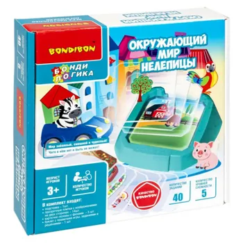 Игра BONDIBON настольная Окружающий мир Нелепицы