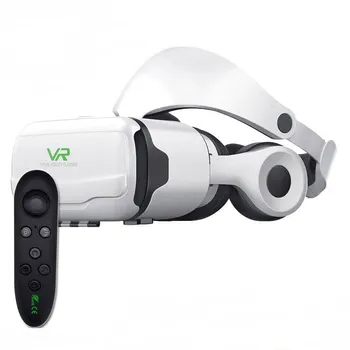 Анти-синий свет Vr Виртуальная реальность 3d очки Стерео Съемная гарнитура Интерфейс Pu Дышащий шлем для мобильного смартфона S