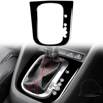 Для Volkswagen Golf 6 Gti R MK6 2008-2012 автомобильные аксессуары, черная пластиковая панель для фортепиано, внутренняя отделка панели передач A LHD