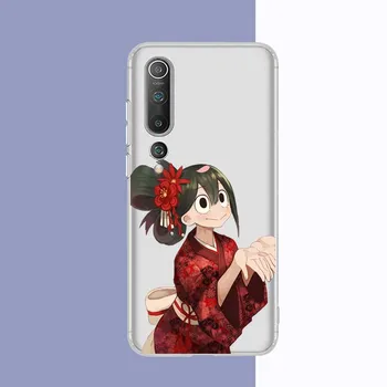 Чехол для телефона Asui Tsuyu для Samsung S20 S10 lite S21 plus для Redmi Note8 9pro для Huawei P20 Прозрачный чехол Samsung S20 5G