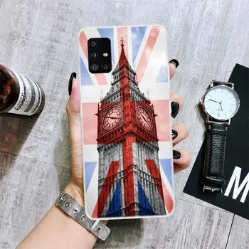 Чехол для телефона с флагом Лондона, Великобритании и Англии для Samsung Galaxy A12 A22 A32 A42 A52 A72 A51 A71 5G A41 A31 A21 A02S M12 M21 M31 Samsung A12 5G