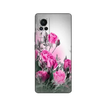 Силиконовый чехол для vivo X60 Pro, чехол для телефона VIVO X60 Pro 5G, мягкий чехол 6,56 дюйма, черный чехол из ТПУ, розовый аниме, космический автомобиль vivo X60 Pro 5G