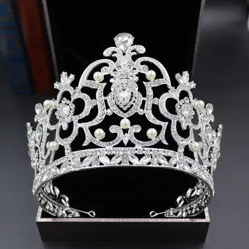 Tuanming европейские и американские аксессуары для волос Crystal Crown для конкурсов красоты и свадебных головных уборов