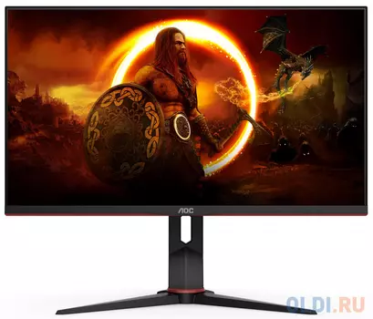 Монитор 28" AOC U28G2XU черный красный IPS 3840x2160 370 cd/m^2 1 ms HDMI DisplayPort Аудио USB