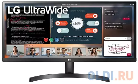 Монитор 34" LG 34WL50S-B черный IPS 2560x1080 300 cd/m^2 5 ms HDMI Аудио 34WL50S-B.ARUZ