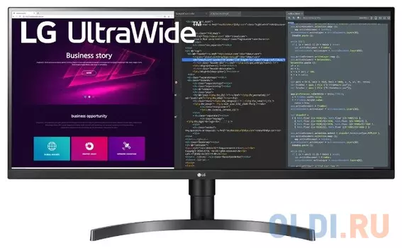 Монитор 34" LG UltraWide 34WN750 черный IPS 3440x1440 300 cd/m^2 5 ms HDMI DisplayPort Аудио USB 34WN750-B.ARUZ