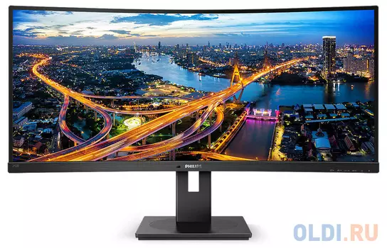 Монитор 34" Philips 345B1C/00 черный VA 3440x1440 300 cd/m^2 5 ms HDMI DisplayPort Аудио USB