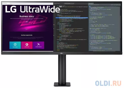 Монитор 34" LG 34WN780-B черный IPS 3440x1440 300 cd/m^2 5 ms HDMI DisplayPort USB Аудио 34WN780-B.ARUZ