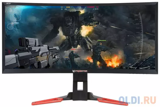Монитор 35" Acer Predator Z35P черный красный VA 3440x1440 300 cd/m^2 4 ms HDMI DisplayPort USB UM.CZ1EE.P01