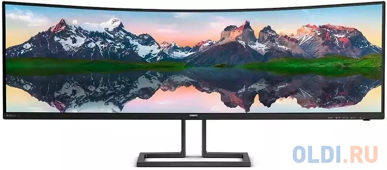 Монитор 49" Philips 498P9Z/00 черный VA 5120x1440 550 cd/m^2 4 ms HDMI DisplayPort Аудио USB