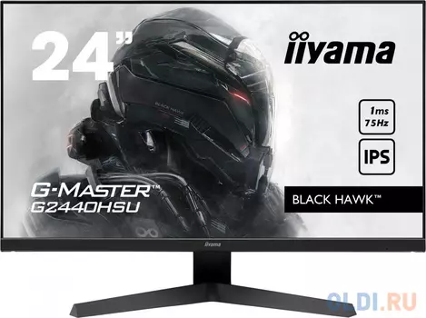 Монитор Iiyama 23.8" G2440HSU-B1 черный IPS LED 1ms 16:9 HDMI M/M матовая 250cd 178гр/178гр 1920x1080 DisplayPort FHD USB 3.65кг
