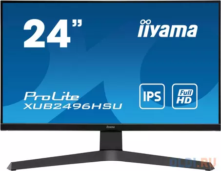 Монитор Iiyama 23.8" ProLite XUB2496HSU-B1 черный IPS LED 1ms 16:9 HDMI M/M матовая HAS 250cd 178гр/178гр 1920x1080 DisplayPort FHD USB 4.7кг