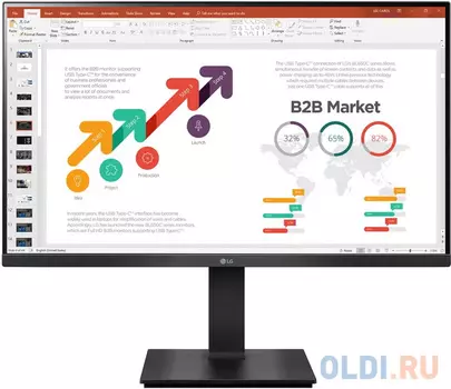 Монитор LCD 27'' [16:9] 1920х1080(FHD) IPS, nonGLARE, Нет, 60 Гц, 250cd/m2, H178°/V178°, 1000:1, 16,7 миллионов цветов, 5ms, VGA, HDMI, DP,